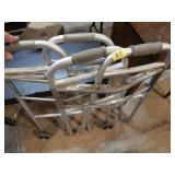 2 Folding Invalid Walkers on Rollers