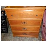 4 Drawer Wood Chest of Drawers