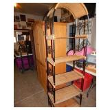 5 Shelf Wicker Shelf - Arched Top