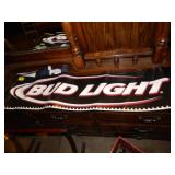 Black Budweiser/Bud Light Vinyl Banner