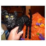 Box of Halloween Decorations