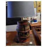 Wagon Wheel Hub Lamp