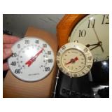 Box of Clocks & Thermometers
