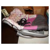 Girls Car Seat , Baby Gate & Folding Play Pen