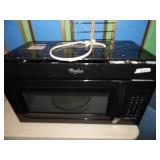 Large Whirlpool Under Cabinet Black Microwave