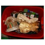 Tote Full of Christmas Decorations