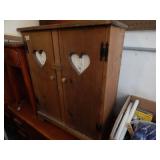 Wood Heart 2 Door Cabinet
