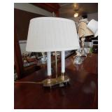 Brass Double Candlestick Lamp