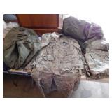Military Jacket, Pants, and 2 Bags