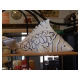 Blue and Wite Fish Figurine