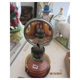Oil Lamp with Mirror Reflector