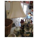 Crystal Based Lamp with Shade