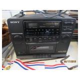 Sony AM/FM Radio with CD and Cassette Tape