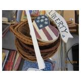 Baskets, Wreath Hanger, Liberty Sign