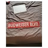 Budweiser Blvd Street Type Sign 24"x5"