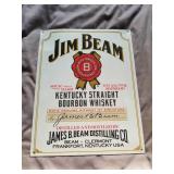 Jim Beam Metal Sign 16"x12"