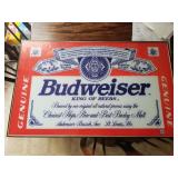 Large Budweiser Sign / Framed Poster 32"x20"