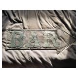 Bar Arrow Metal Sign 23"x10"