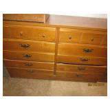 6 Drawer Maple Finish Dresser Base (2)