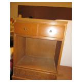 1 Drawer Maple Finish Side Table