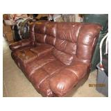 Leather Reclining Loveseat
