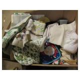 Misc Linens and Knitting Items