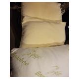 2 Tempur Pedic Pillows and 1 Bamboo Pillow