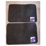 2 Indoor / Outdoor Floor Mats / Rugs Rubber Back