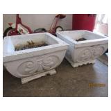 Pair of Concrete Planters