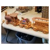 Wooden Train with Animals Crafted By Sparks
