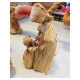 Rope Horse, and Figures Made from Corn Husks Lot