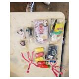 Lot of Cereal Box Toys, Pink Flamingos, Watches,