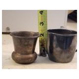 2 Silverplate Cups Otto Dingeldein St Louis Mo,