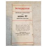 Winchester Model 97 Shotgun  Manual Only