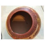 Pottery Bowl on Legs some chipping around the lip