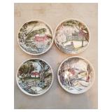 Johnson Bros Collector plates, Set of 4, Approx