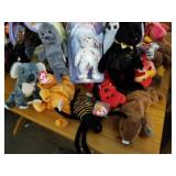 Large Lot of TY Beanie Babies over 60 pieces.