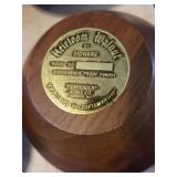 Heirloom Walnut Salad Bowl Set Serving Bowls and