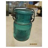 Blue Jar with lid