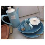 Lot of Blue Dishes