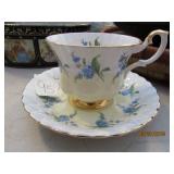 Teacup & Saucer- Blue Flowers