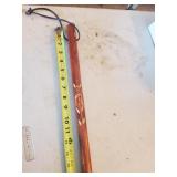 Walking Stick with Flower Carved into the handle