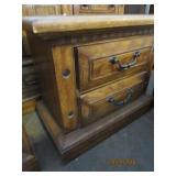 Solid Oak Nightstand (2)