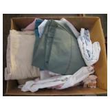 Lot of Flat Sheets and Pillow Cases