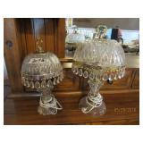 2 Crystal Prism Lamps
