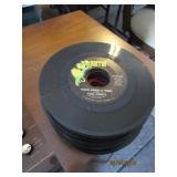 Stack of 45 Records