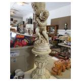 Cherub on Pedistal Planter