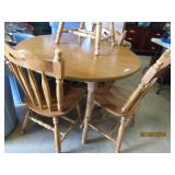 Oak Table & 4 Chairs