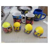 4 Jeff Gordon Mugs & 4 eggs