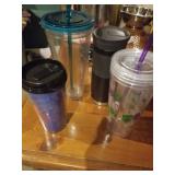 Lot of 4 Travel Cups, Coffee. Reusable